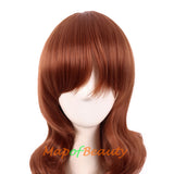 Long Wavy Curly Cosplay Wigs for Women Color Full Wig Fluffy Hair Replacement