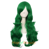 Long Wavy Curly Cosplay Wigs for Women Color Full Wig Fluffy Hair Replacement