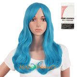 High-temperature Fiber Side Bangs Long Wave Curly Hair Cosplay Wigs