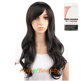 High-temperature Fiber Side Bangs Long Wave Curly Hair Cosplay Wigs