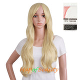 High-temperature Fiber Side Bangs Long Wave Curly Hair Cosplay Wigs