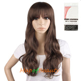 High-temperature Fiber Side Bangs Long Wave Curly Hair Cosplay Wigs