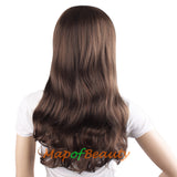High-temperature Fiber Side Bangs Long Wave Curly Hair Cosplay Wigs