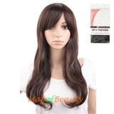 High-temperature Fiber Side Bangs Long Wave Curly Hair Cosplay Wigs