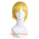 Yellow short wigs