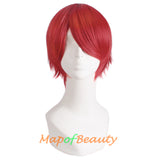 Red cosplay anime wigs