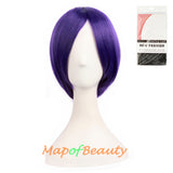 Blonde Short Straight Costume Cosplay Party Wigs for Women Men 12 Inch