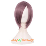 Blonde Short Straight Costume Cosplay Party Wigs for Women Men 12 Inch