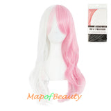 Ombre Wig Synthetic Long Curly Multi Colored Costume Party Cosplay Wigs for Women