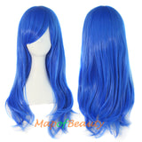 Kinky Curly Wigs for Women Side Bangs Micro Volume Wavy Long Cosplay Wig