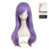 Kinky Curly Wigs for Women Side Bangs Micro Volume Wavy Long Cosplay Wig