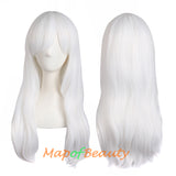 Kinky Curly Wigs for Women Side Bangs Micro Volume Wavy Long Cosplay Wig