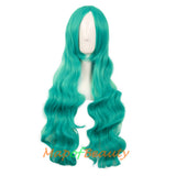 Wave Curly Wigs for Women with Bangs Long Synthetic Fiber Heat Resistant Cosplay Wig Cap