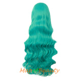 Wave Curly Wigs for Women with Bangs Long Synthetic Fiber Heat Resistant Cosplay Wig Cap