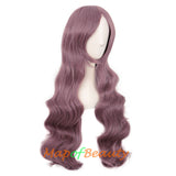 Wave Curly Wigs for Women with Bangs Long Synthetic Fiber Heat Resistant Cosplay Wig Cap