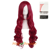 Wave Curly Wigs for Women with Bangs Long Synthetic Fiber Heat Resistant Cosplay Wig Cap