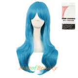 Side Bangs Natural Volume Long Curly Costume Cosplay Wigs