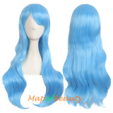 Side Bangs Natural Volume Long Curly Costume Cosplay Wigs