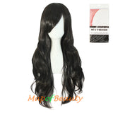 Side Bangs Natural Volume Long Curly Costume Cosplay Wigs