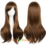 Side Bangs Natural Volume Long Curly Costume Cosplay Wigs