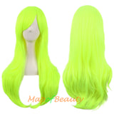 Side Bangs Natural Volume Long Curly Costume Cosplay Wigs