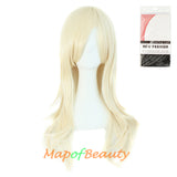 Side Bangs Natural Volume Long Curly Costume Cosplay Wigs