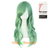 Side Bangs Natural Volume Long Curly Costume Cosplay Wigs