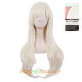 Side Bangs Natural Volume Long Curly Costume Cosplay Wigs