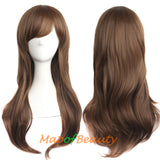 Side Bangs Natural Volume Long Curly Costume Cosplay Wigs