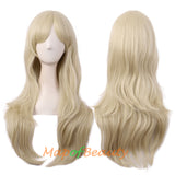 Side Bangs Natural Volume Long Curly Costume Cosplay Wigs