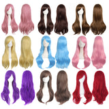 Side Bangs Natural Volume Long Curly Costume Cosplay Wigs