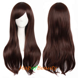 Side Bangs Natural Volume Long Curly Costume Cosplay Wigs