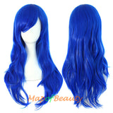 Side Bangs Natural Volume Long Curly Costume Cosplay Wigs