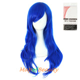 Side Bangs Natural Volume Long Curly Costume Cosplay Wigs