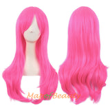 Side Bangs Natural Volume Long Curly Costume Cosplay Wigs