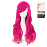 Side Bangs Natural Volume Long Curly Costume Cosplay Wigs