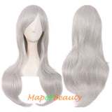 Side Bangs Natural Volume Long Curly Costume Cosplay Wigs