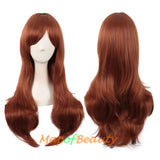 Side Bangs Natural Volume Long Curly Costume Cosplay Wigs