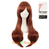 Side Bangs Natural Volume Long Curly Costume Cosplay Wigs