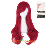 Side Bangs Natural Volume Long Curly Costume Cosplay Wigs