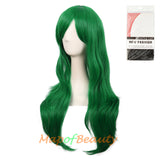 Side Bangs Natural Volume Long Curly Costume Cosplay Wigs