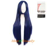 Natural Straight Wigs for Black Women Heat Resistant Synthetic Fiber Daily Use 31 Inch Medium Length Cosplay Wigs