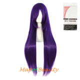 Natural Straight Wigs for Black Women Heat Resistant Synthetic Fiber Daily Use 31 Inch Medium Length Cosplay Wigs