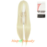Natural Straight Wigs for Black Women Heat Resistant Synthetic Fiber Daily Use 31 Inch Medium Length Cosplay Wigs
