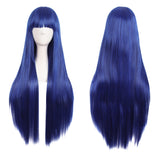 Natural Straight Wigs for Black Women Heat Resistant Synthetic Fiber Daily Use 31 Inch Medium Length Cosplay Wigs