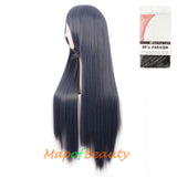 Natural Straight Wigs for Black Women Heat Resistant Synthetic Fiber Daily Use 31 Inch Medium Length Cosplay Wigs