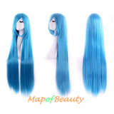Multicolor Long Straight Party For Women 40 inch Synthetic Hair Replacement Wig