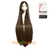 Multicolor Long Straight Party For Women 40 inch Synthetic Hair Replacement Wig