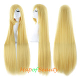 Multicolor Long Straight Party For Women 40 inch Synthetic Hair Replacement Wig