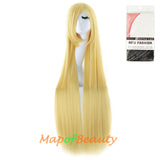 Multicolor Long Straight Party For Women 40 inch Synthetic Hair Replacement Wig